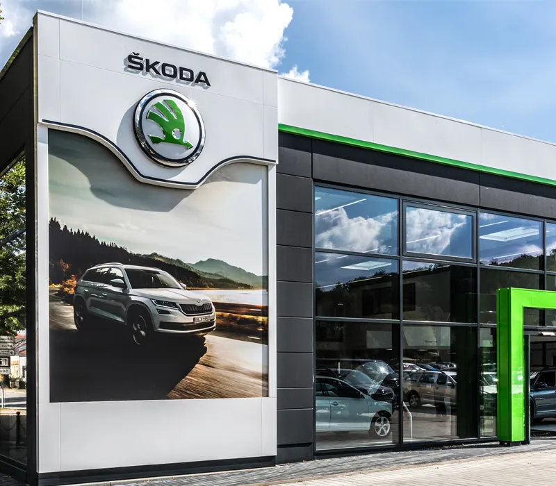 Außenansicht der Biering Filiale Geltow